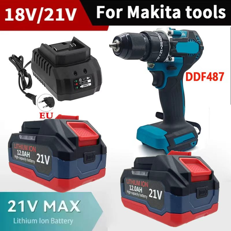 Makita Drill Ddf484 - 18V 21V 6.0 9.0 12.0Ah Rechargeable