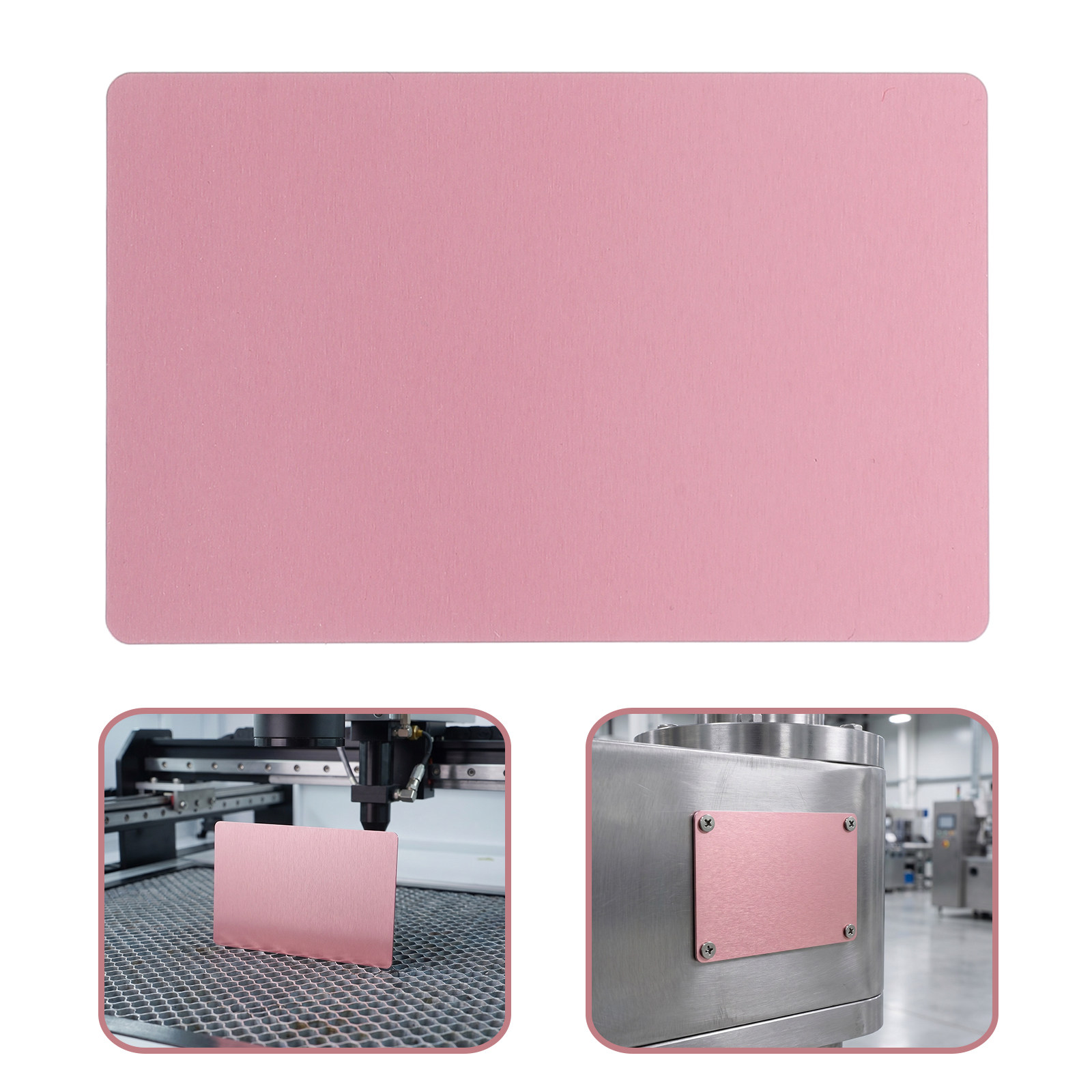 Industrial Laser Tag - 100Pcs Aluminum Laser Engraving Plates Smooth