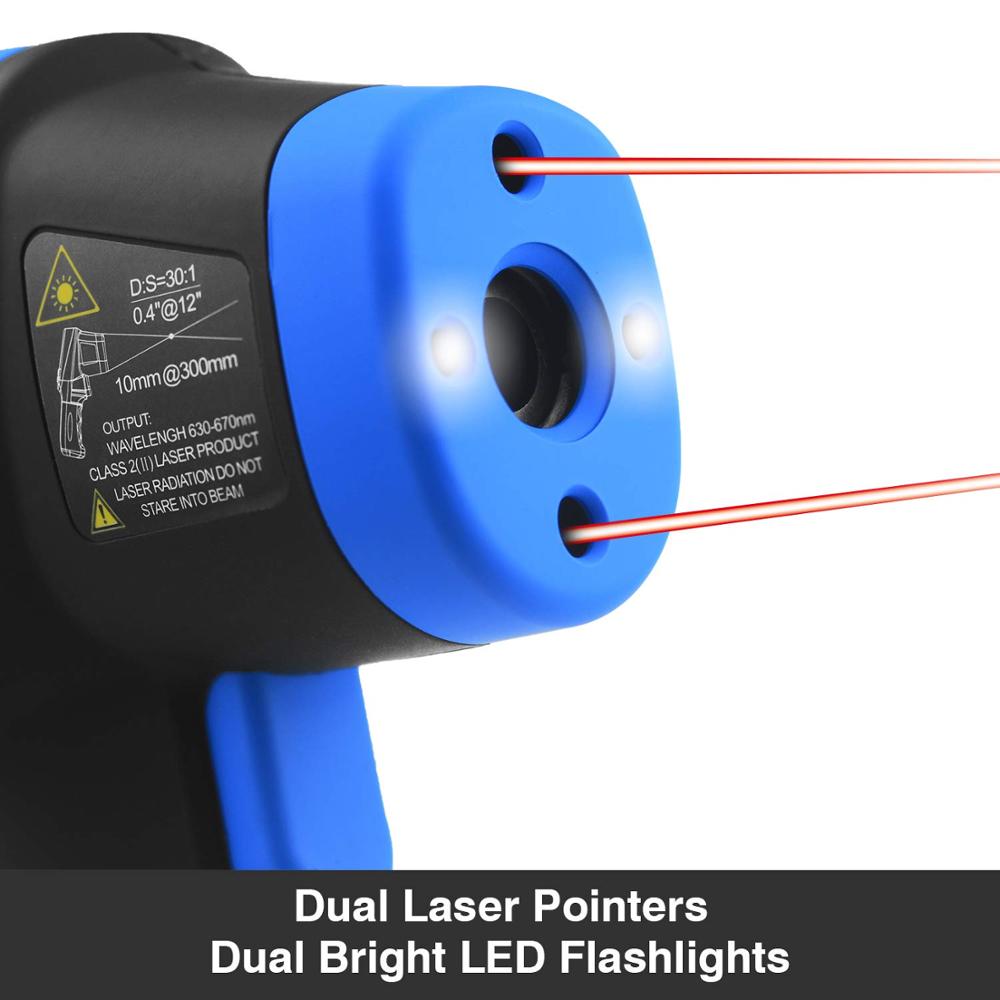 -50℃ to 1500℃ Laser Thermomete - огляд і ціна Industrial Laser Thermometer Gun