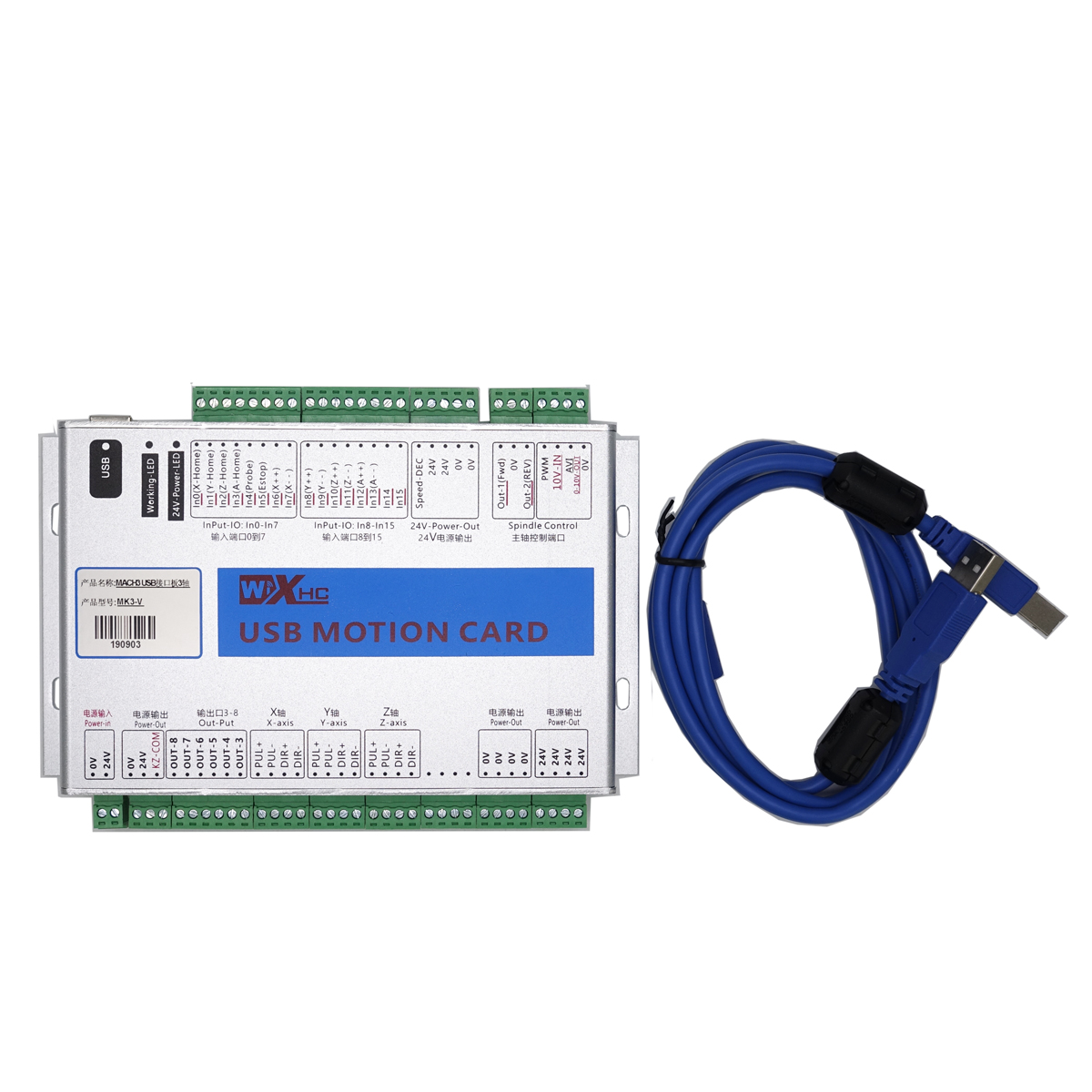 XHC Mach3 MKX-V 3 4 6 axis USB - огляд і ціна Breakout Board Mach3