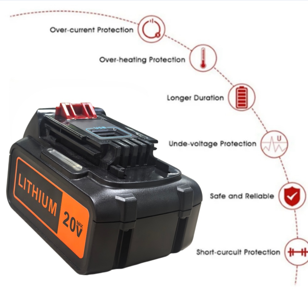 8Ah High Capacity Replacement  - огляд і ціна Black+Decker Tool 20V Max