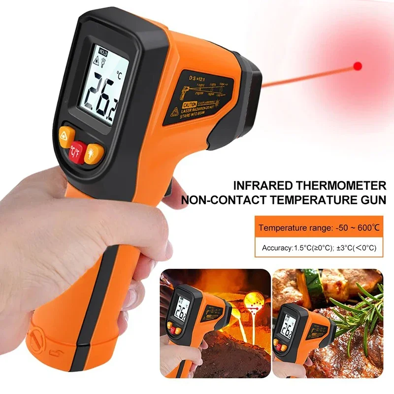 T400 T600 Digital Infrared The - огляд і ціна Industrial Laser Thermometer Gun