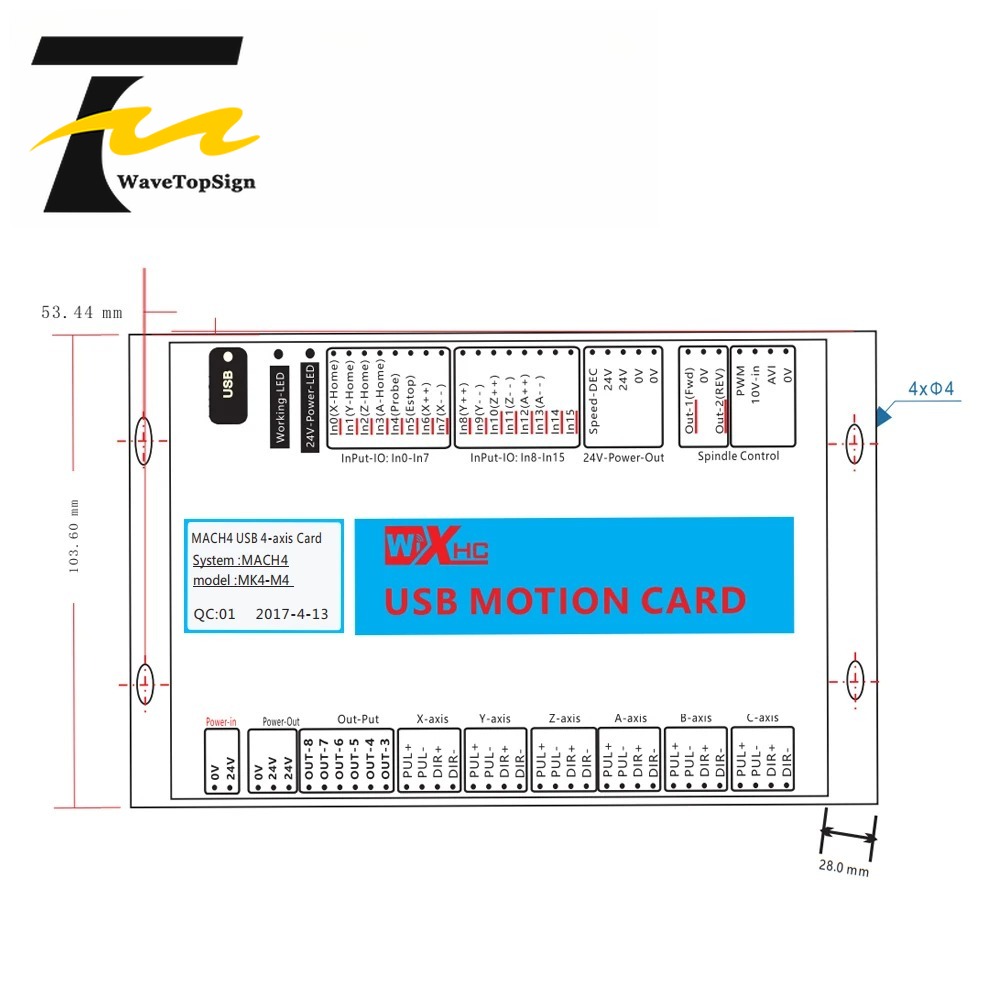 XHC Mach4 USB Breakout Board 3 - огляд і ціна Breakout Board Mach3