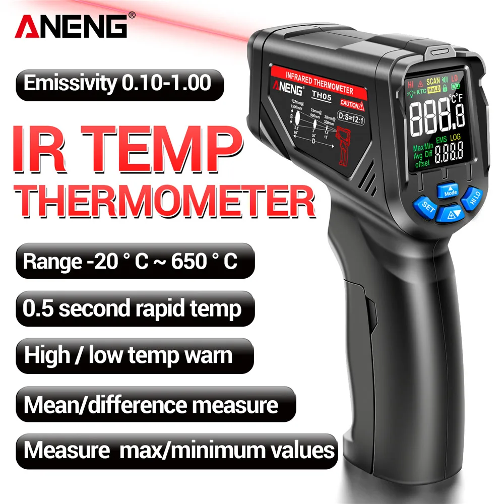 Sensor Gun Circuit Industrial  - огляд і ціна Industrial Laser Thermometer Gun