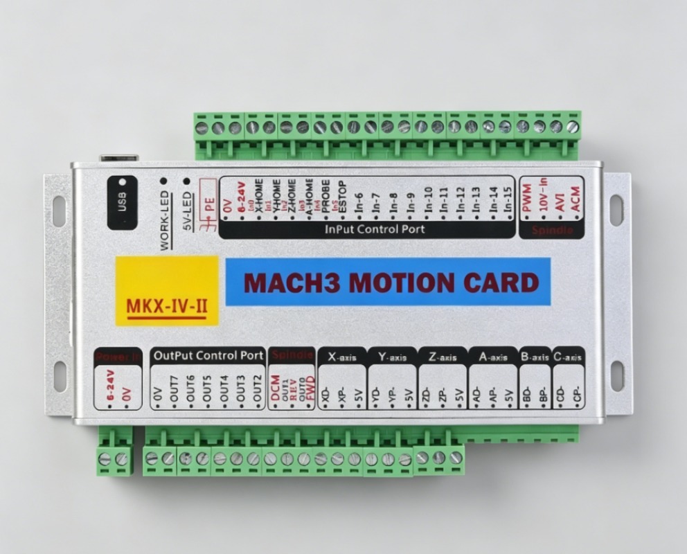 MK4-IV 4-Axis USB Motion Card  - огляд і ціна Breakout Board Mach3
