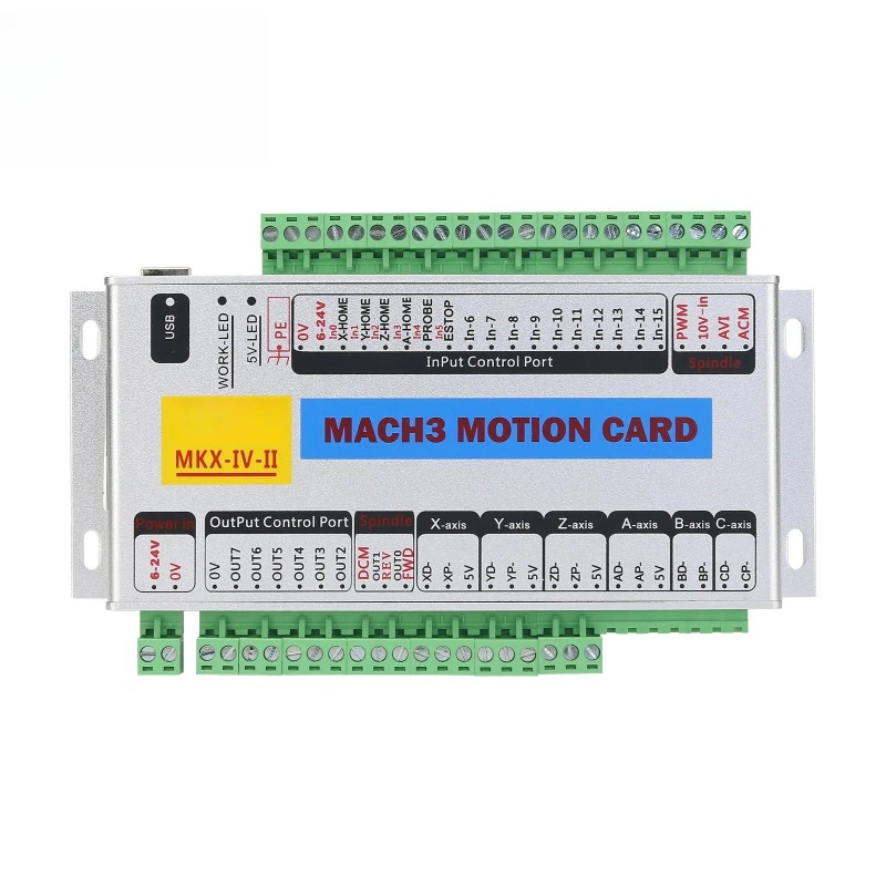 MK4-IV 4-Axis USB Motion Card  - огляд і ціна Breakout Board Mach3