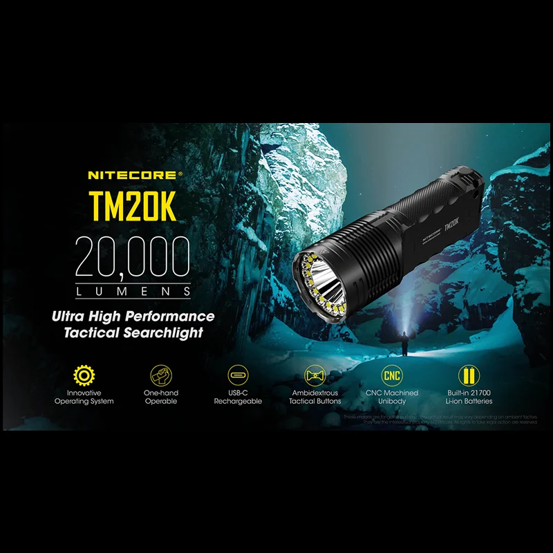NITECORE TM20K 20000 Lumens Ta - огляд і ціна Honeycomb Laser Bed