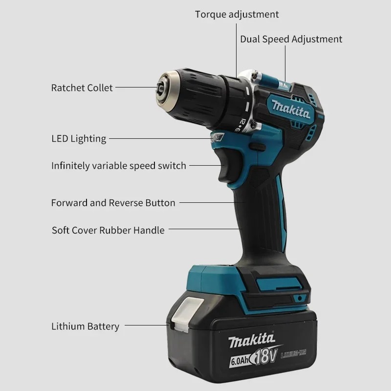 Makita 100% Genuine DDF487 Cor - огляд і ціна Makita Drill Ddf484