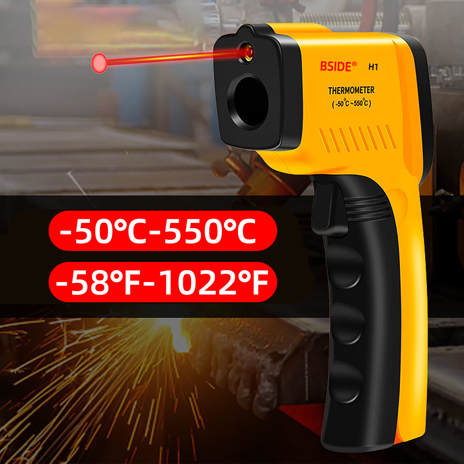 Digital Infrared Thermometer - - огляд і ціна Industrial Laser Thermometer Gun