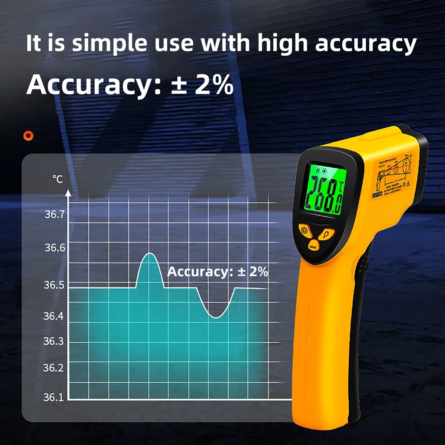 Digital Infrared Thermometer - - огляд і ціна Industrial Laser Thermometer Gun