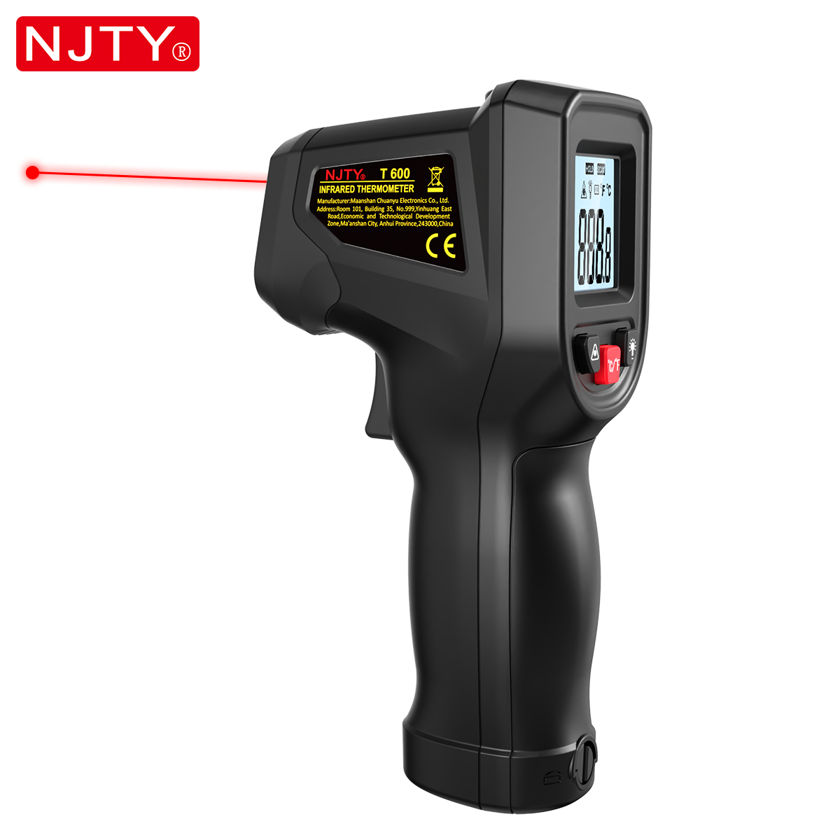 NJTY T600 Infrared Thermometer - огляд і ціна Industrial Laser Thermometer Gun