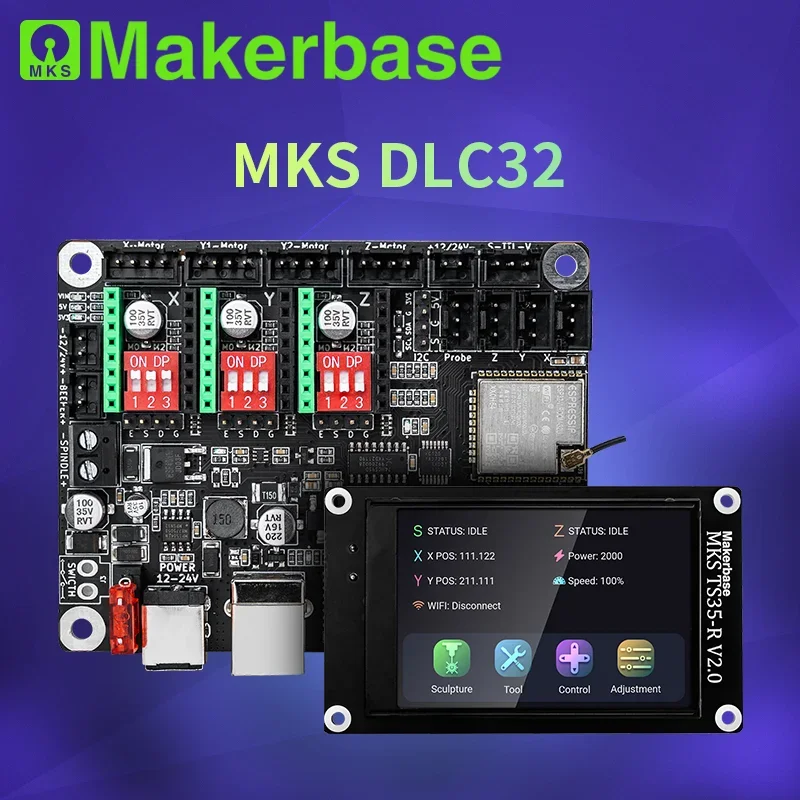 Makerbase MKS DLC32 Grbl Contr - огляд і ціна Laser Controller Board