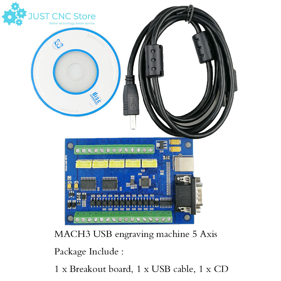 MACH3 USB CNC Driver breakout  - огляд і ціна Breakout Board Mach3