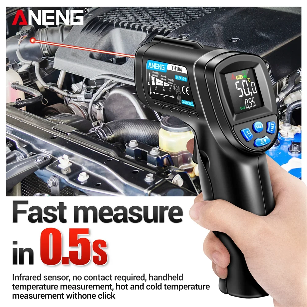 Infrared Thermometer Industria - огляд і ціна Industrial Laser Thermometer Gun