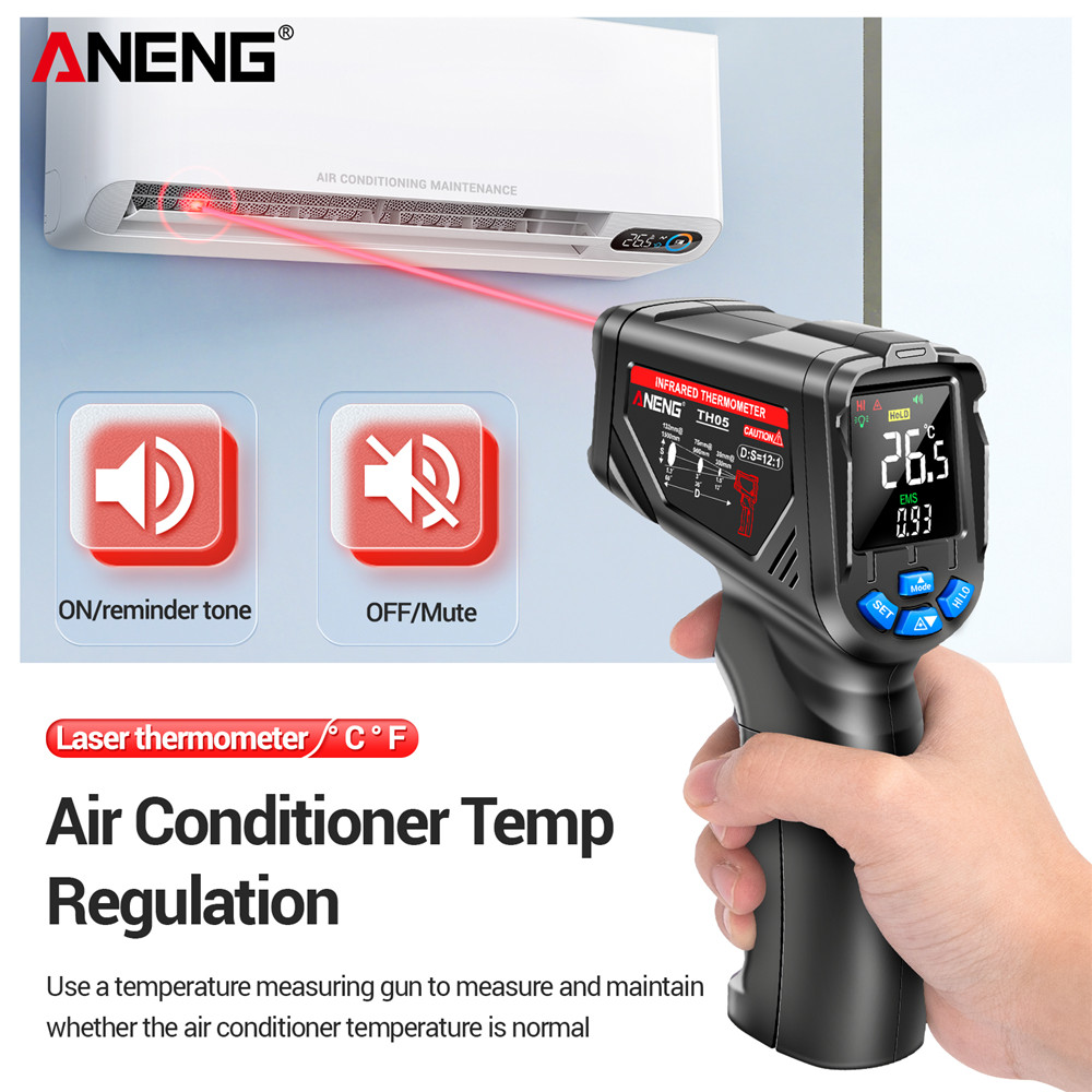 ANENG TH05 Infrared Thermomete - огляд і ціна Industrial Laser Thermometer Gun