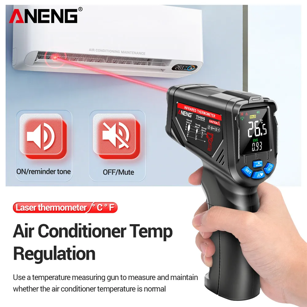 Infrared Thermometer Digital N - огляд і ціна Industrial Laser Thermometer Gun