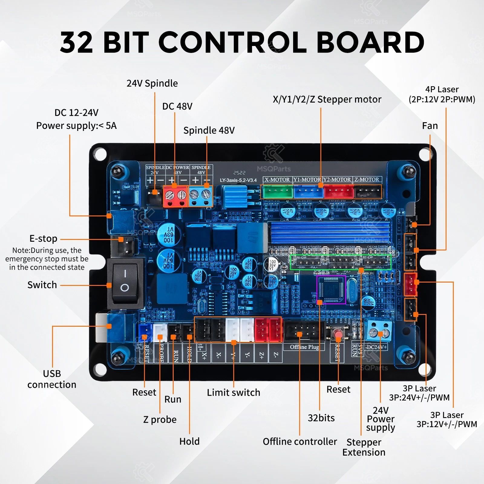 3 Axis GRBL Control Board DIY  - огляд і ціна Laser Controller Board