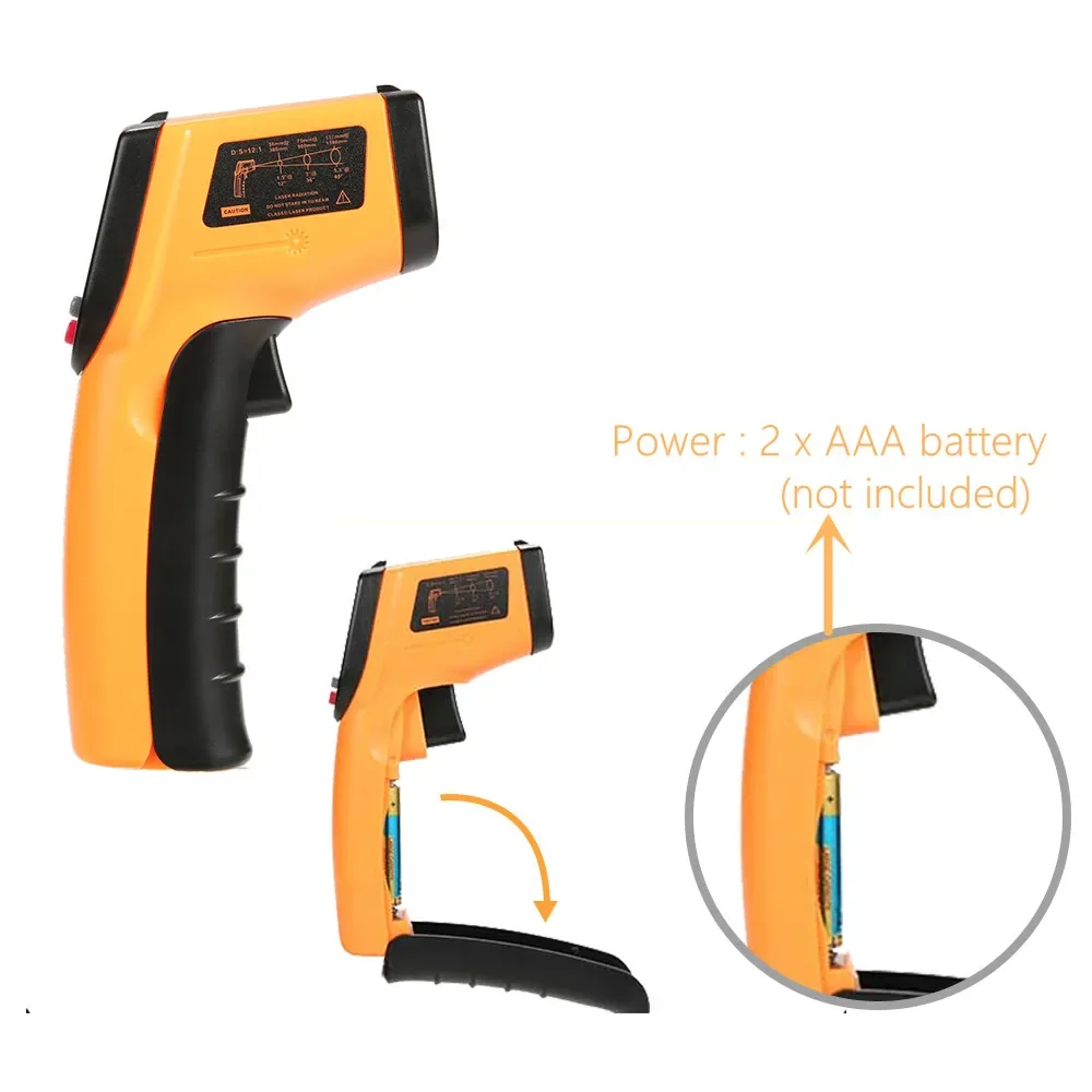 Portable Infrared Thermometer  - огляд і ціна Industrial Laser Thermometer Gun